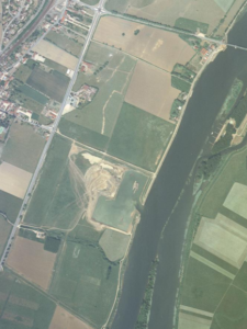 Vue aérienne de Fleurville en 1991